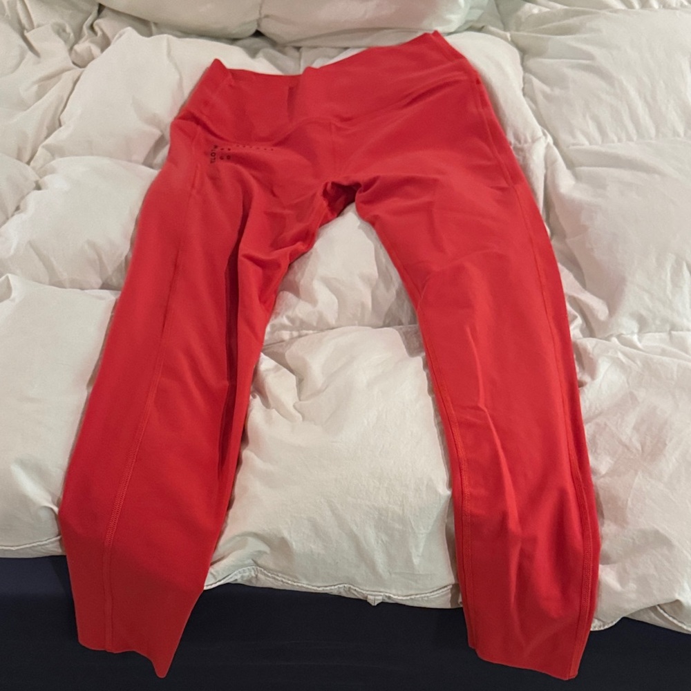 Peloton Red Workout Leggings